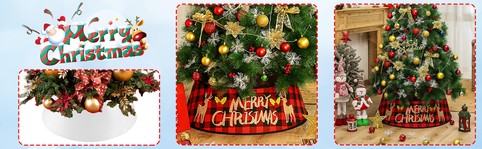 Christmas tree box collar: diy or buy ⋆ exploring domesticity Amazon.com: Christmas Tree Collar - Christmas Tree Dress Up Skirt for Christmas Tree Decor, 30