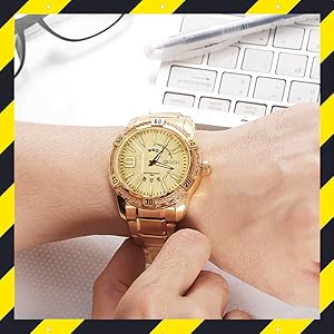 stylish gold watch
