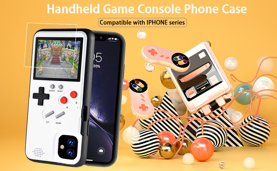 Bangting Handheld Game Console Phone case with 2 Game