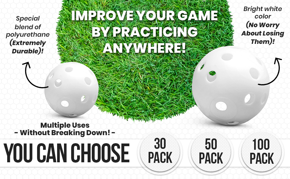 plastic practice golf balls whiffle