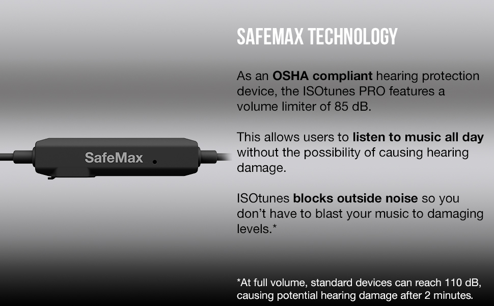 ISOtunes PRO Bluetooth Earplug Headphones, 27 dB Noise Reduction Rating