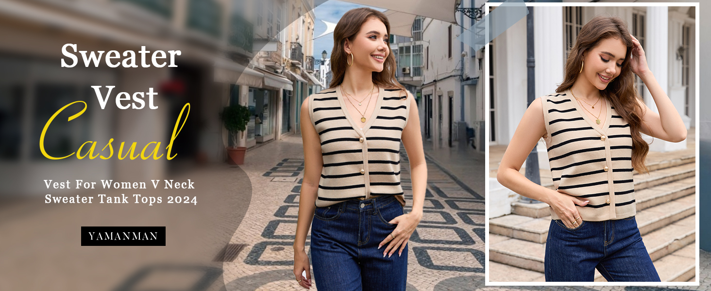 Sweater Tank Tops For Women Jinghuiyue Cable Knitted Vest