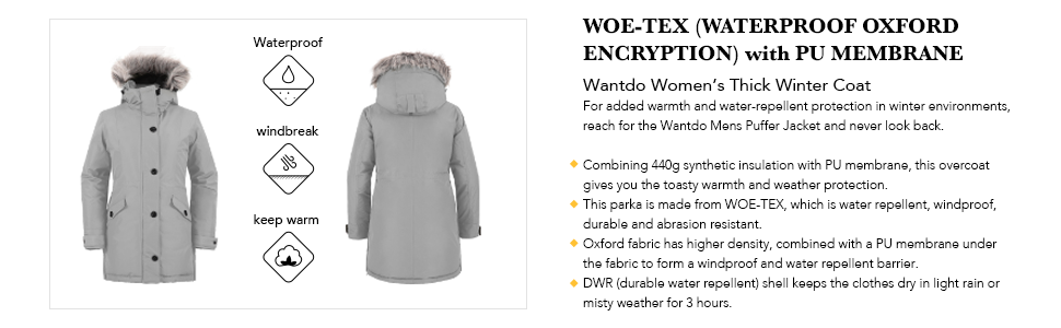 Wantdo Women's Warm Winter Coat