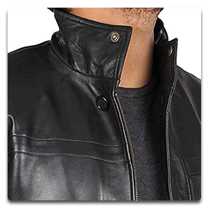 1017902 Xl Bristol Mens Black Leather Jacket