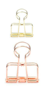 deedygo premium wire office binder clips blue green rose gold black silver purple multicolor