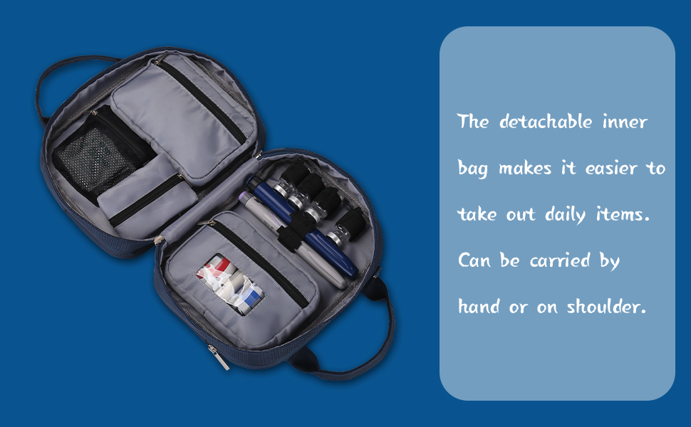 DISONCARE Diabetes Bag,Diabetic Kit Bag，Insulin Travel Case,Diabetic