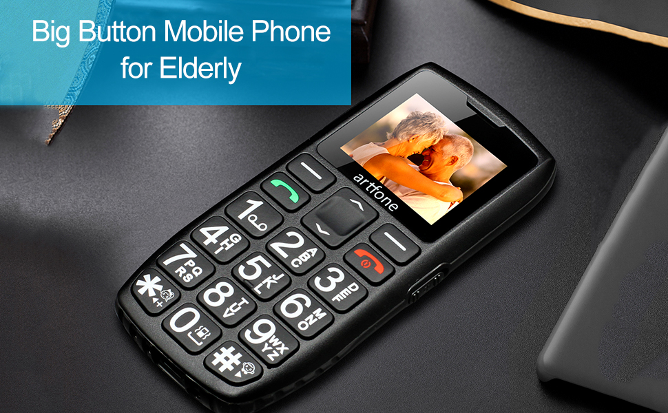 artfone Big Button Mobile Phone for Elderly, Senior Phone Dual SIM Free