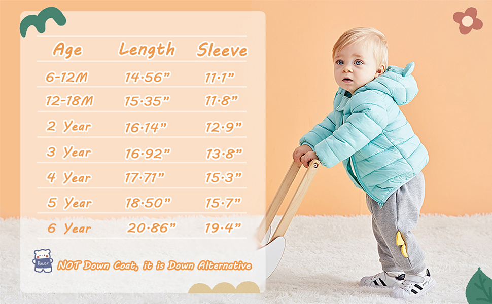 baby jacket baby coat baby winter coat girl boy chaqueta con capucha para niña 18 meses