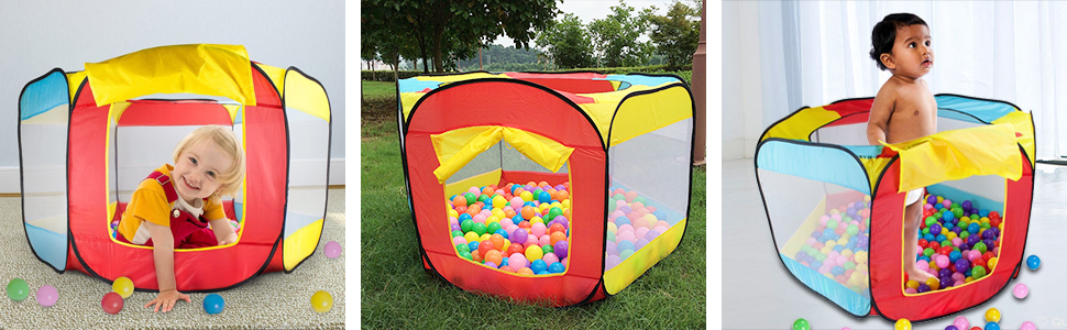 Ein Bad mit Bällen für Kinder