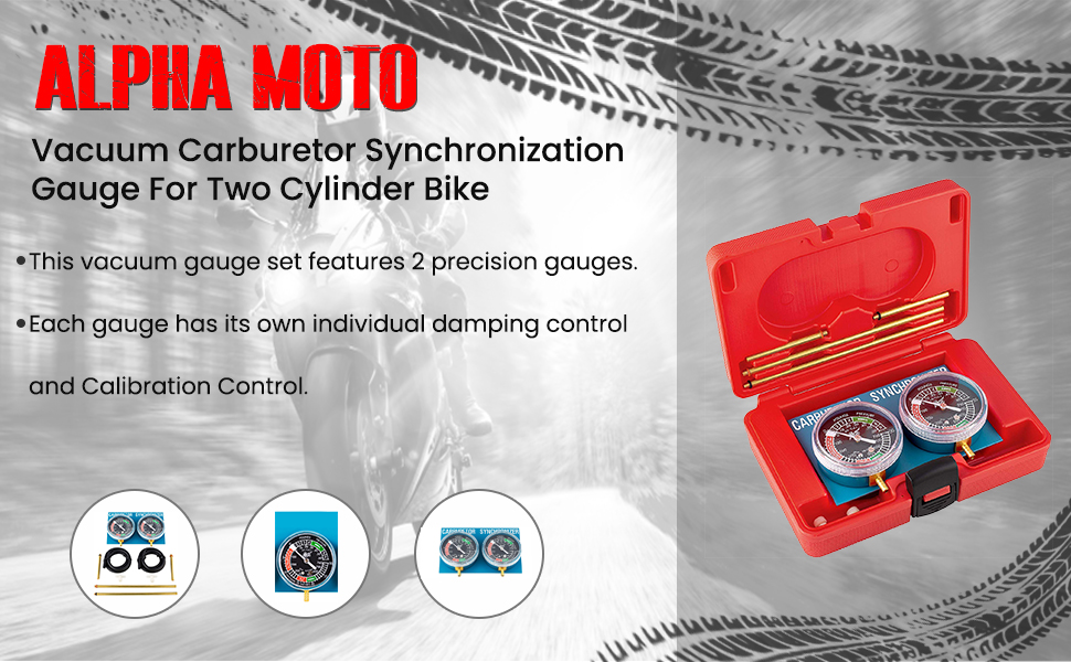 ALPHA MOTO Vacuum Carburetor Synchronization Synchronizer