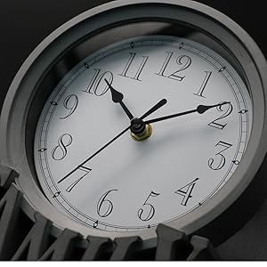 6.5 Inches Table Clock, Vintage Non-Tick... 12 desk clock