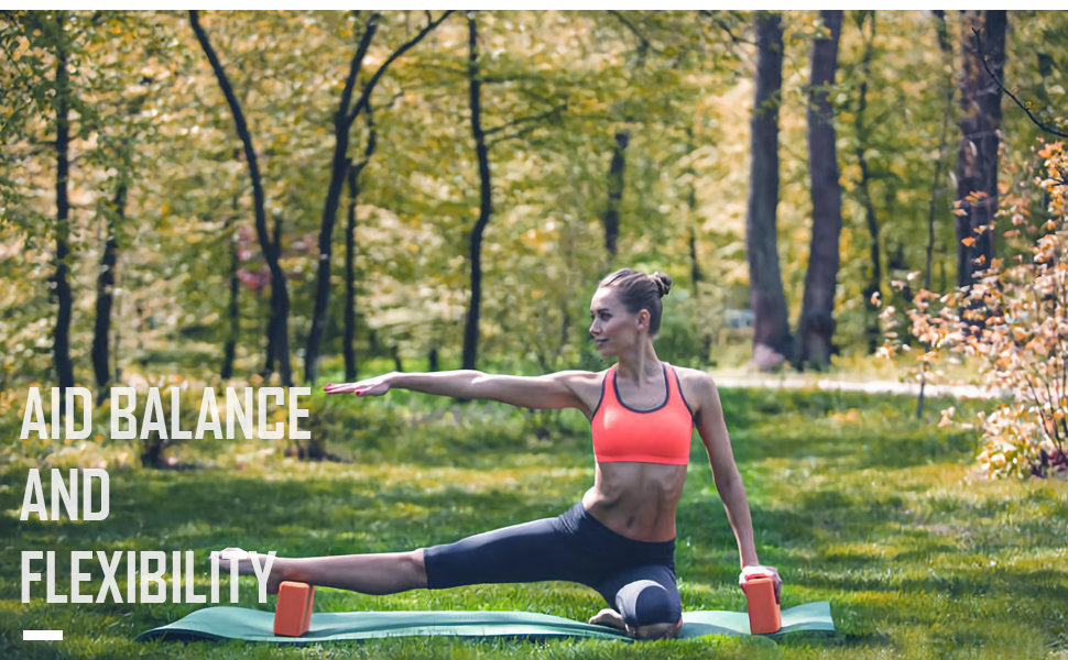 SAYOK Gym Fitness Yoga Blocks Decathlon Brick EVA Foam Block to Support Decent Poses, Improve