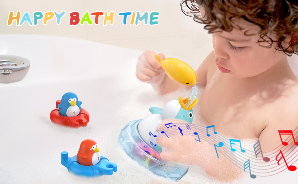Bathtub toys bath toy for toddlers 1 2 3 4 years old boy and girls