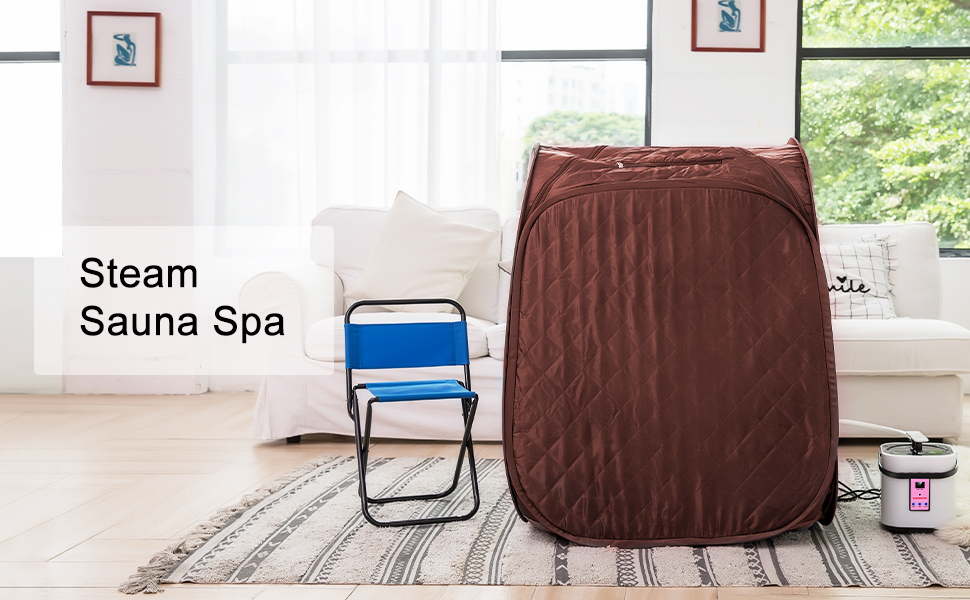 Aceshin Portable Steam Sauna Spa with Remote Control, 9