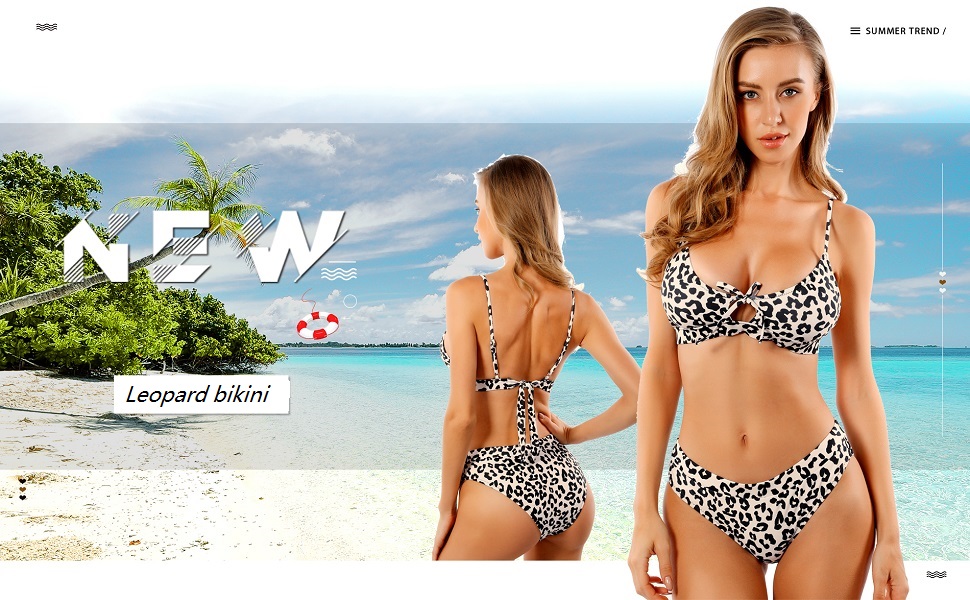 leopard bikini set