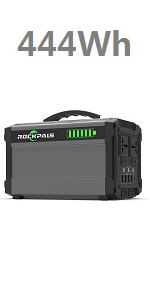 Amazon Co Jp Rockpals ポータブル電源 144000mah 444wh 500w 大容量 正弦波 リン酸鉄リチウム電池採用 発電機 蓄電池 ポータブルバッテリー 家庭用蓄電池 50hz 60hz 東西日本対応 三つの充電方法 Acコンセント Dc出力 Usbポート キャンプ 防災グッズ 車中泊 地震 G500