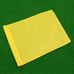 standard flag for golf hole pole solid yellow garden flags nylon flags for golf course putting green