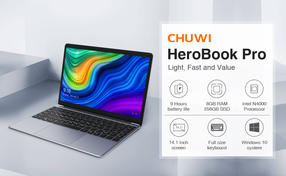 CHUWI Herobook Pro Windows Tablet