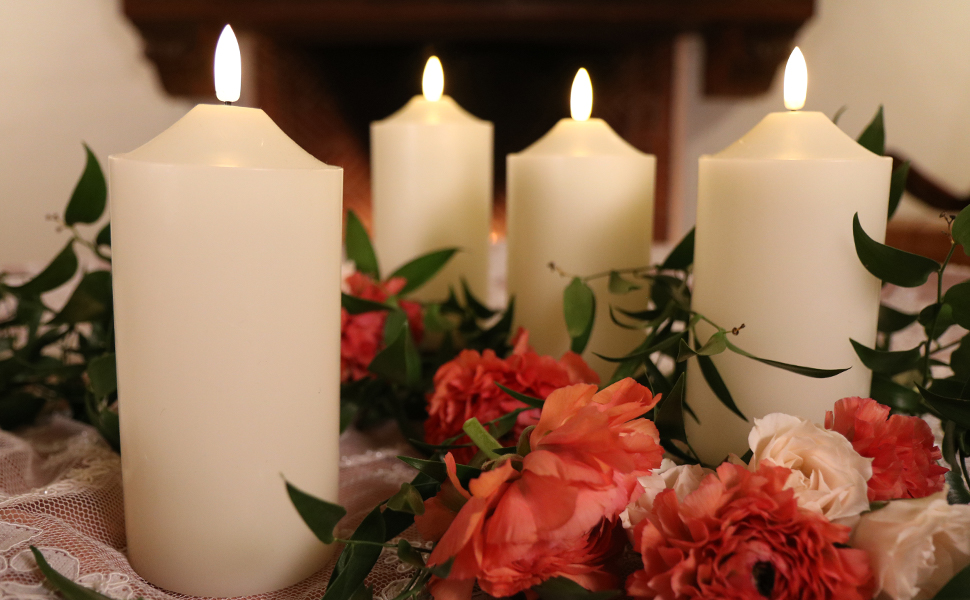 Enchanted Spaces DAILY TIMER 3x6 Flameless Ivory Wax