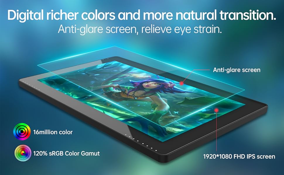 Amazon.com: BOSTO Drawing Tablet with Screen 15.6 Inch