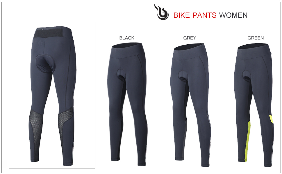 BEROY Cycling Tights Women Long Cycling Pants Bike Legging Trousers
