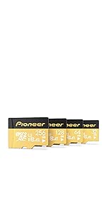 Pioneer microSD V30 A1 Premium CL10 UHS-I U3 TLC 32 64 128 256