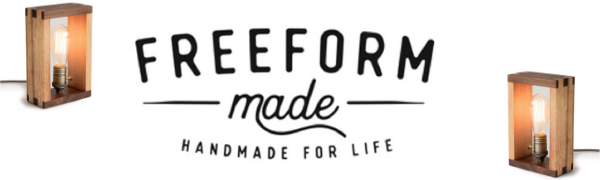 Freeform handmade lamps office desk kitchen home decor