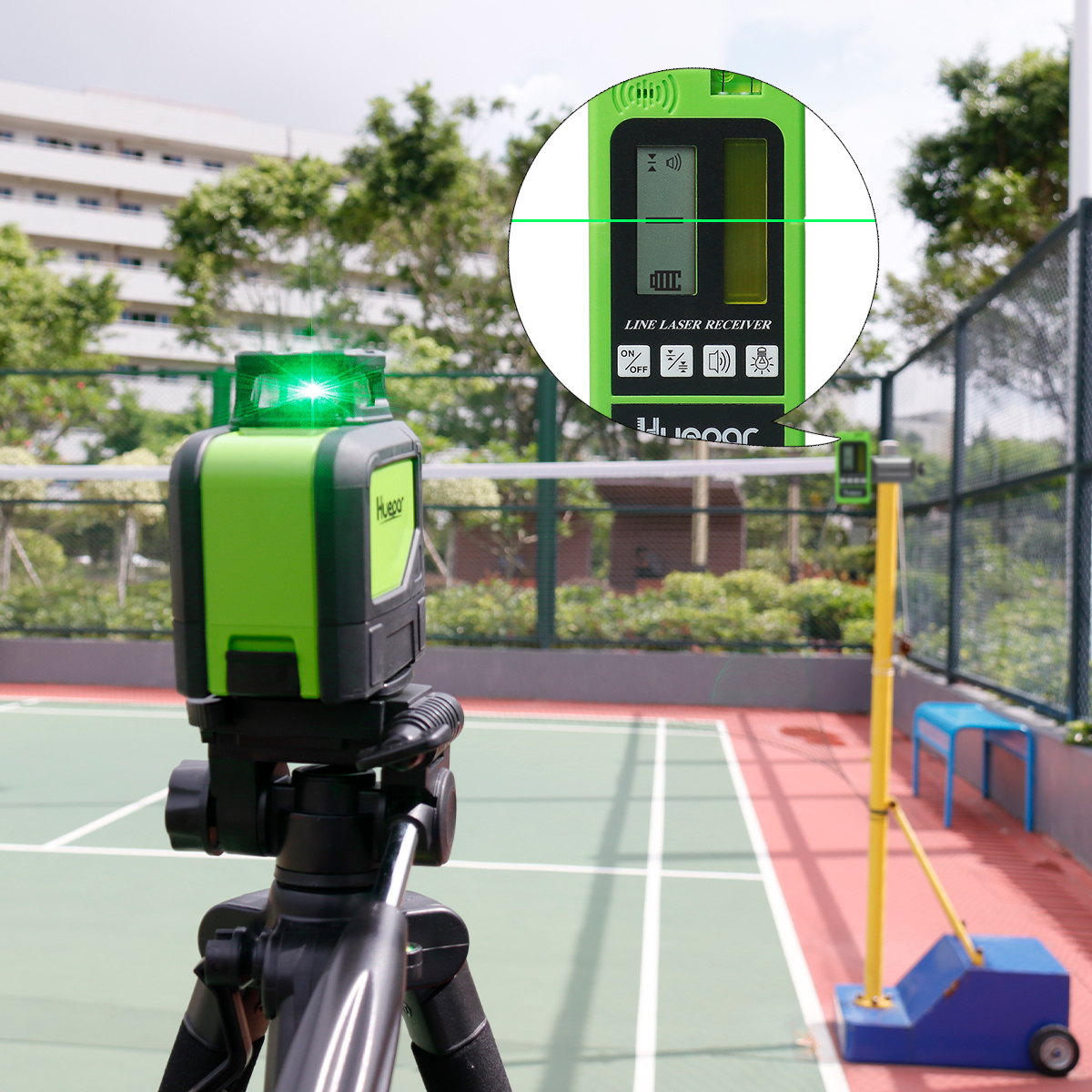Huepar Laser Level - 2 Green Beam Cross Line -17 Huepar Laser Level - 2 Green Beam Cross Line -17