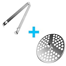 Cubitera de hielo de acero inoxidable con tapa y pinzas