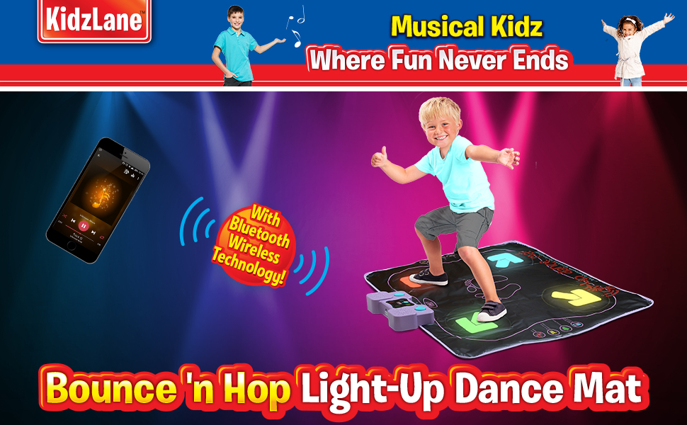 Light Up Dance Mat Arcade Style Dance Games with Built in Music