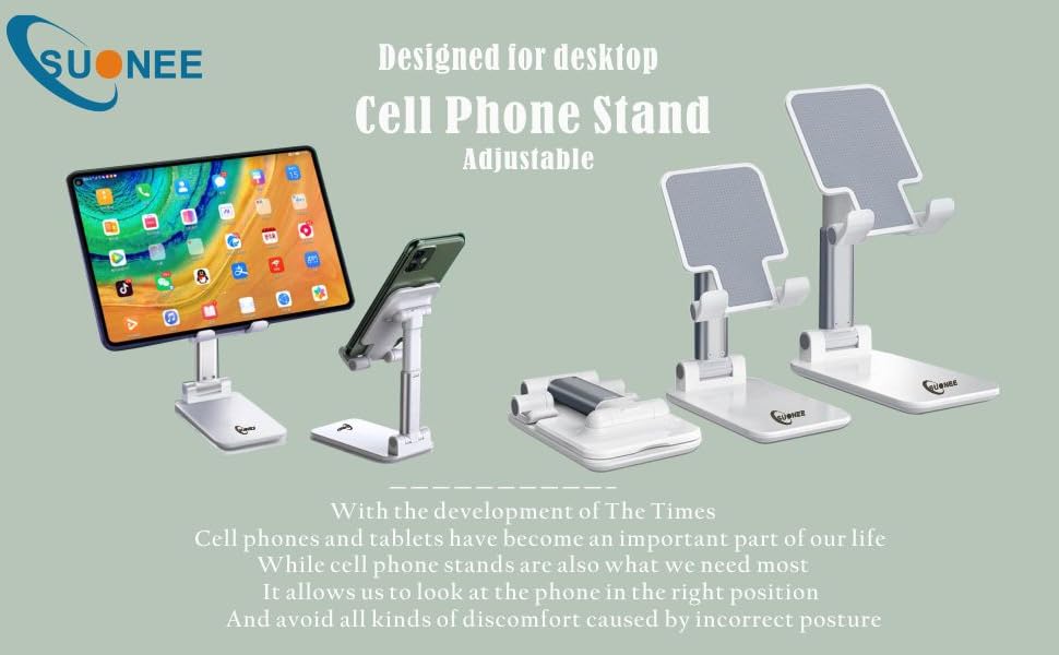 SUONEE Cell Phone Stand,Adjustable Stands adapted for