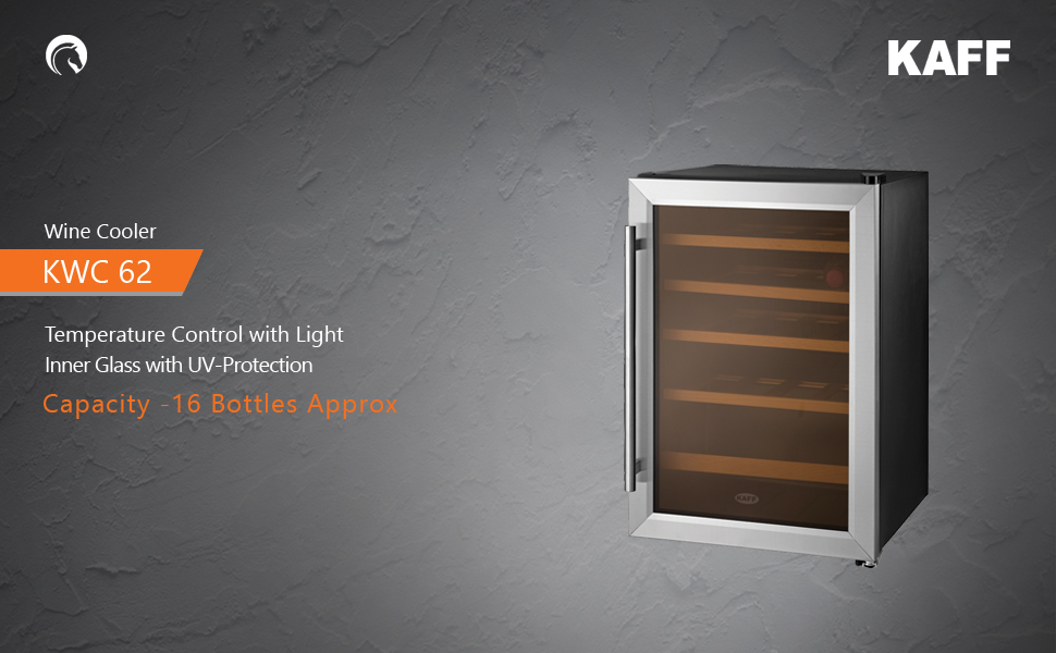 Kaff KWC 62 Wine Cooler Capacity 16 Bottles Wine Chiller Inner