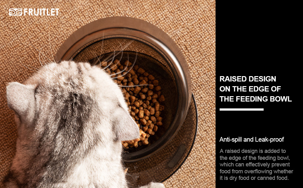 GDRHVFD Gamelle Plastique Chat Chien 420ml,0–22 ° Gamelle Chat Surélevée Et Inclinée,Bol Chat Anti Vomissement Anti Derapante,Bol Chat Ergonomique (Noir) 21 Bol pour chat