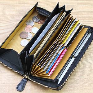 牛革レシートすっきり長財布