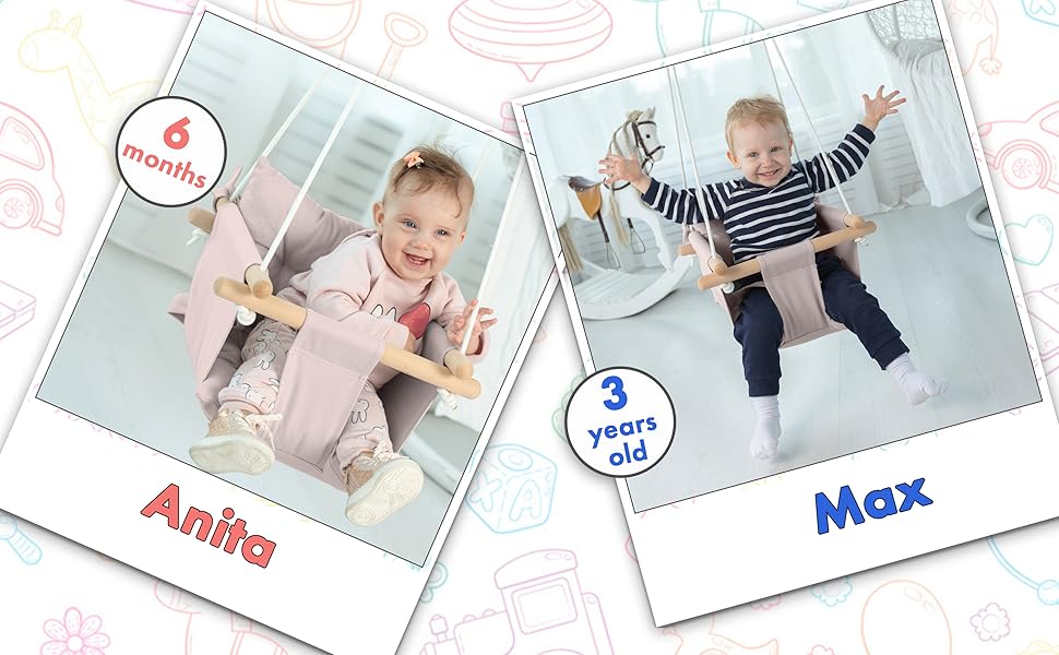 Canvas Baby Swing by Cateam - 13 Canvas baby swing