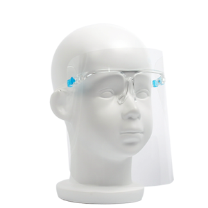 kid face shield with glasses