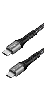 usb c to usb c 3.1 gen 2 100w cable 3ft 6ft 10ft type c 100 watts pd cable 87w black