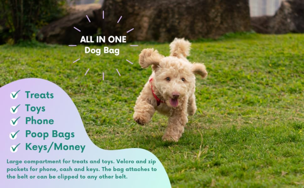  Dogtreatbag,allinonedogbag,trainingdogbag,dogtrainingbag,dogwalkingbag,poopbagholder 