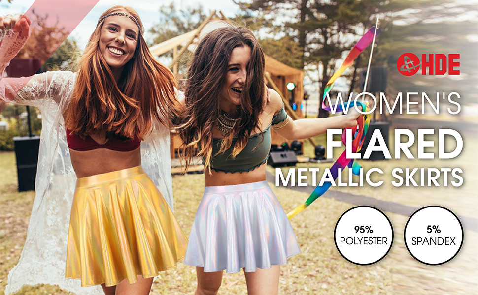 supernova holographic mini skirt