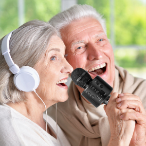 Amolabe Karaoke Microphone Bluetooth Wireless Microphone for Singing