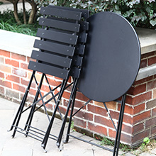 Grand patio Bistro Set 3 Pieces, Garden Furniture Set, Folding 2 Chairs and 1 Table, Weather-Resistant, Patio Table Chairs for Balcony,Yard, Garden (Black) 19 Patio Table Chairs