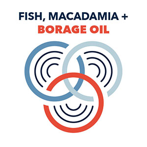 Fish, Macadamia borage oil