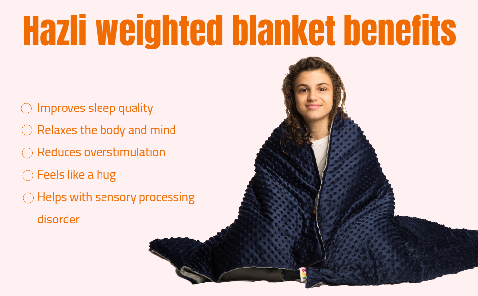 Super Soft Weighted Blanket for Kids with Removable Cover