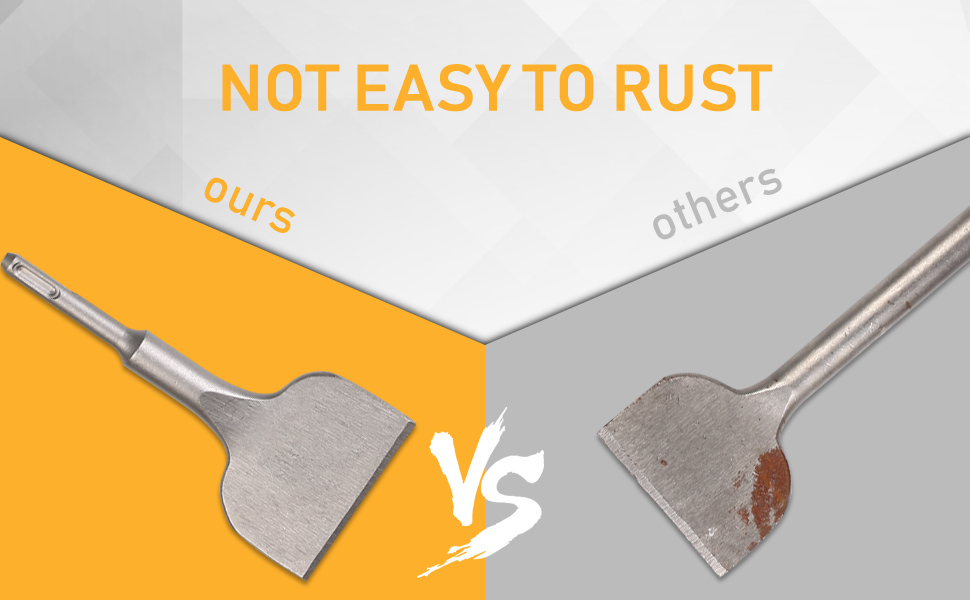 Burin SDS PLUS Carrelage, Ciseau à Carrelage 165mm X 75mm Haute Qualité Nouvellement Améliorés, Burin Pour Carreleur, Ciseau à Tuiles Courbé Ciselé Pour Céramique Et Carreaux De Sol,Dolaso 13 9