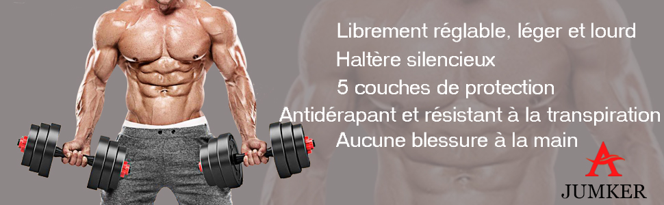 Ensemble d'haltères