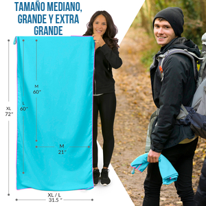 toalla grande, toalla mediana, toalla extra grande, toalla de playa, toalla de campamento, viaje