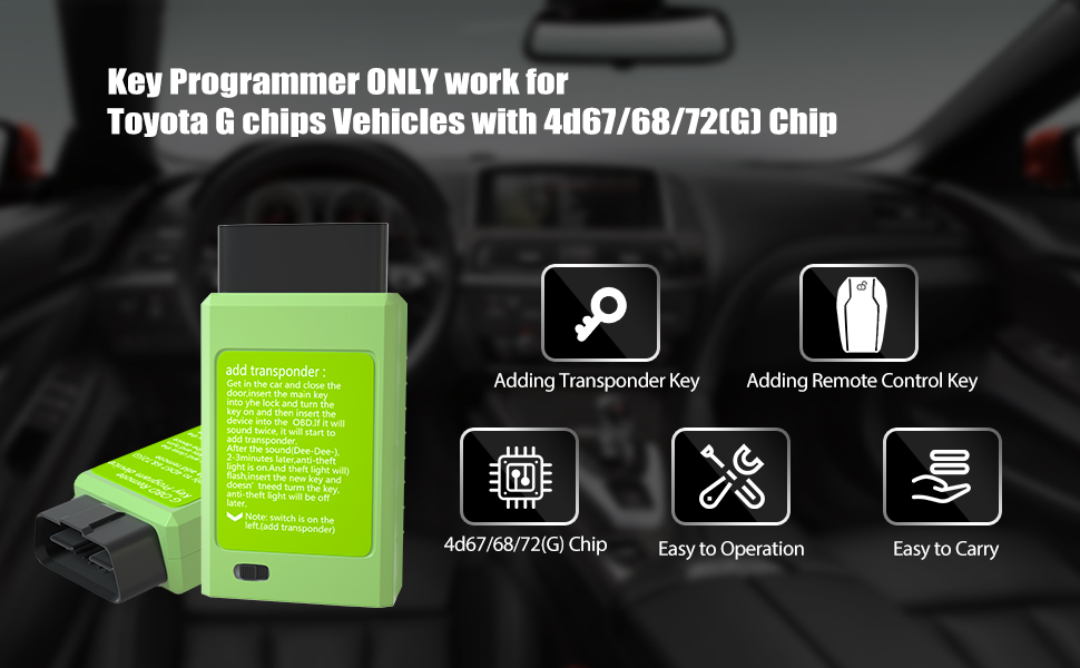 VDIAGTOOL Key Programmer Key Fob Programming Tool Adding