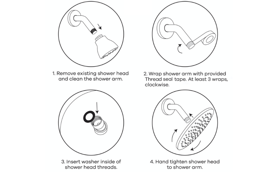 All Metal 8 Inch Rainfall Shower Head Chrome Shower Head Rainfall