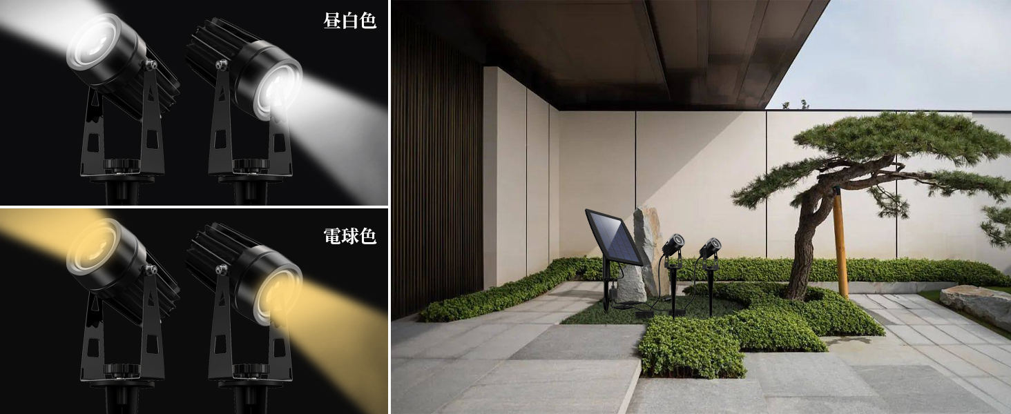 Amazon.co.jp : ソーラーライト 屋外 防水 センサー led 明るい