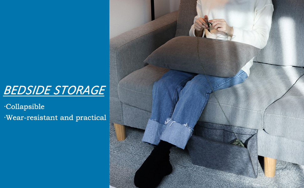 DoGeek Bettablage zum Einhängen, Betttaschen Hängeaufbewahrung für